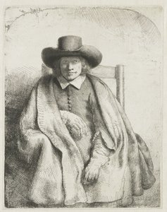 Clement de Jonghe, baskı satıcısı by Rembrandt van Rijn