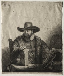 Cornelis Claesz Anslo, Mennonite Vaiz by Rembrandt van Rijn