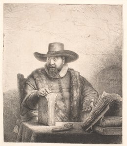 Cornelis Claesz Anslo, Mennonite vaiz by Rembrandt van Rijn