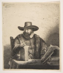 Cornelis Claesz Anslo, Vaiz. by Rembrandt van Rijn