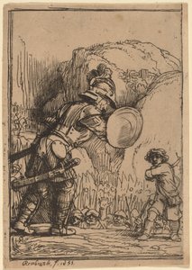 David ve Goliath by Rembrandt van Rijn