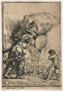 David ve Golyat, 1655 by Rembrandt van Rijn