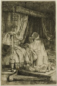 Davut dua ederken by Rembrandt van Rijn