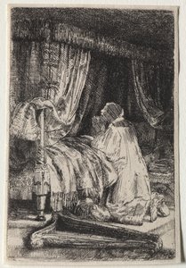 Davut dua ederken by Rembrandt van Rijn