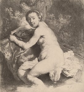 Diana Hamamda, c. 1631. by Rembrandt van Rijn