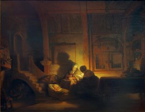 kutsal aile by Rembrandt van Rijn