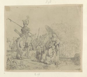 doop van de kamerling Seksen beş orijinal baskının toplanması (seri başlığı) by Rembrandt van Rijn