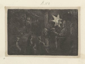 Epifani: bir gece parçası Recueil de quatre-vingt-cinq orijinalleri estampes (seri başlığı) by Rembrandt van Rijn