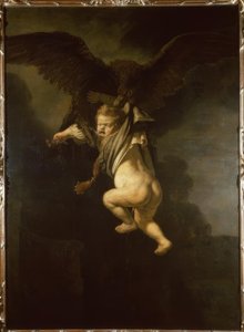Ganymede kartalın pençelerinde by Rembrandt van Rijn