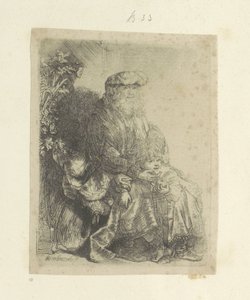 Jacob Liefkoost Benjamin Seksen beş orijinal baskının toplanması (seri başlığı) by Rembrandt van Rijn