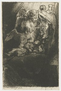 Yakup'un merdiveni by Rembrandt van Rijn