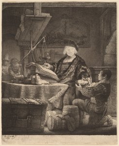 Jan Uytenbogaert, "Altın Tartı" by Rembrandt van Rijn