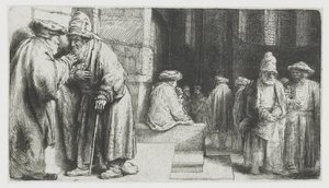 sinagogdaki Yahudiler by Rembrandt van Rijn