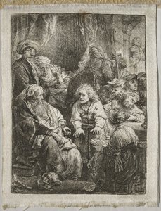 Joseph Rüyalarını Anlatıyor, 1638. by Rembrandt van Rijn
