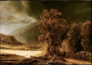 Harmenszoon van Rijn dit Rembrandt (1606-1669) 1638 Güneş tarafından İyi Samaritan