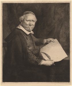 Lieven Willemsz van Coppenol: Daha Büyük Plaka by Rembrandt van Rijn