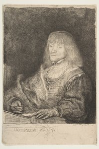 Masada Haç ve Zincir Takan Adam, 1641. by Rembrandt van Rijn