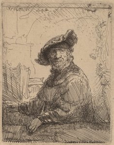Çardaktaki Adam, 1642. by Rembrandt van Rijn