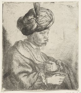 Sarıklı adam, c.1660-70 by Rembrandt van Rijn
