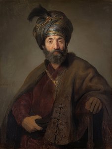 Oryantal kostümlü adam. 1635 civarında by Rembrandt van Rijn