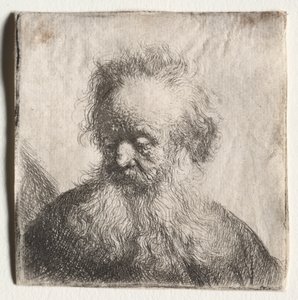 Akan Sakallı Yaşlı Adam: Göğüs by Rembrandt van Rijn