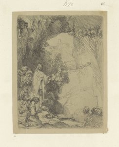 Opwekking van Lazarus: kleine plaat Seksen beş orijinal baskıdan oluşan koleksiyon (seri başlığı) by Rembrandt van Rijn