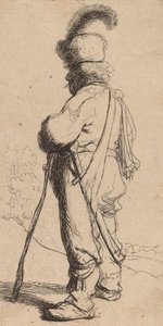 Bir Çubuğa Dayanan Polonyalı, c. 1632. by Rembrandt van Rijn