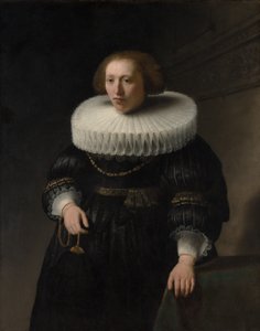 Muhtemelen Van Beresteyn Ailesi Üyesi Bir Kadının Portresi, 1632. by Rembrandt van Rijn