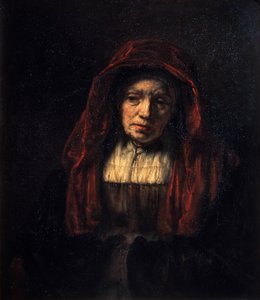 Yaşlı Bir Kadının Portresi, 1654. by Rembrandt van Rijn