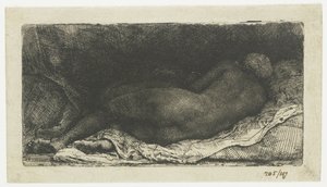 uzanmış kadın çıplak uzanmış kadın çıplak by Rembrandt van Rijn