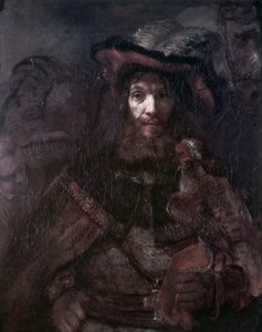 Bir şahin ile binici by Rembrandt van Rijn