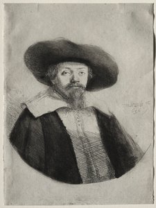 Samuel Manasseh Ben İsrail, 1636. by Rembrandt van Rijn