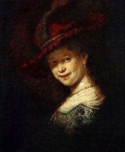 Saskia van Uylenburgh, kız olarak, 1633. by Rembrandt van Rijn