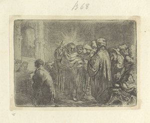 Schatpenning Seksen beş orijinal baskının toplanması (seri başlığı) by Rembrandt van Rijn