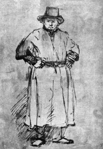 Bir ressamın paltosunda otoportre by Rembrandt van Rijn
