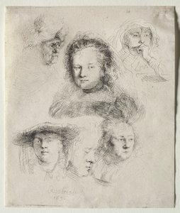 Saskia Başkanı ve Diğerlerinin Çalışmaları by Rembrandt van Rijn