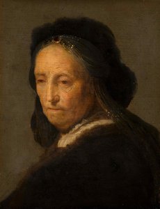 1630-1634 yılları arasında yaşlı bir kadının incelenmesi. by Rembrandt van Rijn
