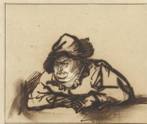Bir Köylü Olarak Aktör Willem Bartholsz Ruyter Bir Köylü Olarak Aktör Willem Bartholsz Ruyter by Rembrandt van Rijn