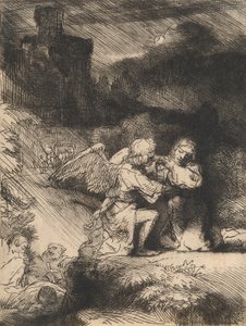 Bahçedeki Acı, c.1657 (aşındırma ve kuru nokta) by Rembrandt van Rijn
