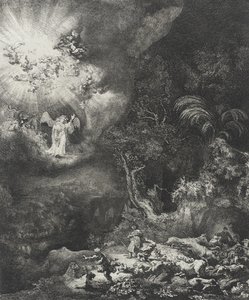 Çobanlara Görünen Melek, 1634 by Rembrandt van Rijn