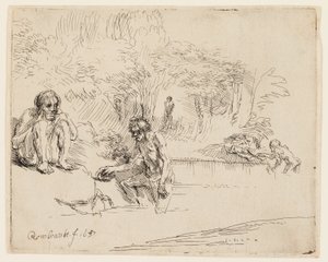 Yıkananlar by Rembrandt van Rijn