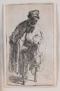 Tahta Bacaklı Dilenci by Rembrandt van Rijn
