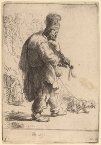 Kör Kemancı by Rembrandt van Rijn
