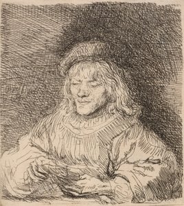 Kart Oyuncusu, 1641. by Rembrandt van Rijn