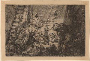 Ahırda Sünnet by Rembrandt van Rijn