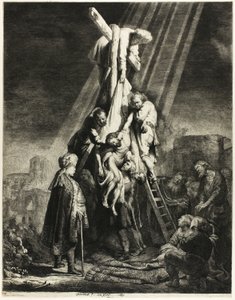 Haçtan İniş: İkinci Plaka by Rembrandt van Rijn
