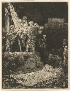 Torchlight ile Haçtan İniş by Rembrandt van Rijn
