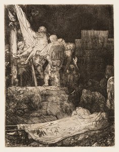 Torchlight ile Haçtan İniş by Rembrandt van Rijn