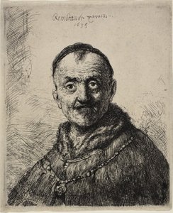 İlk Doğulu Kafa by Rembrandt van Rijn