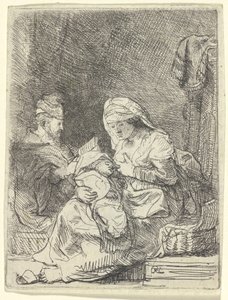 Kutsal Aile by Rembrandt van Rijn